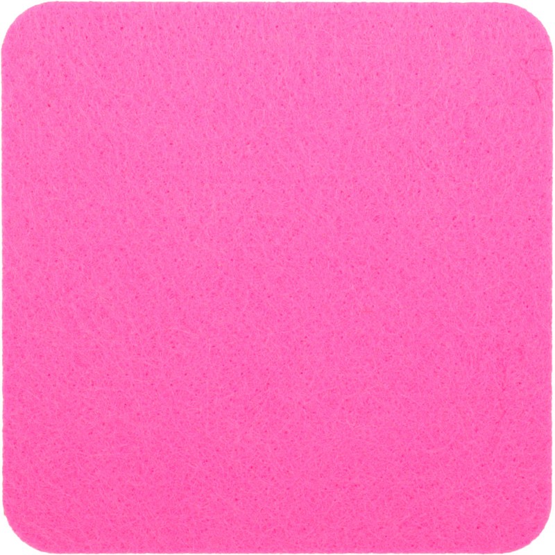 Filzuntersetzer eckig 20 × 20 cm in Pink