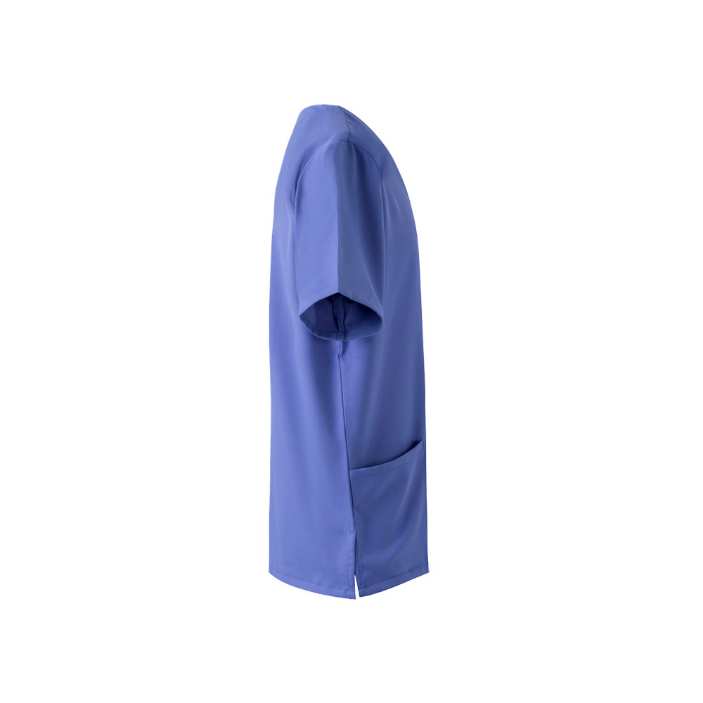 Kurzarm-Tunika (140 g/m²), aus 100 % Mikrofaser | VL Flora – Blau, Ansicht 4