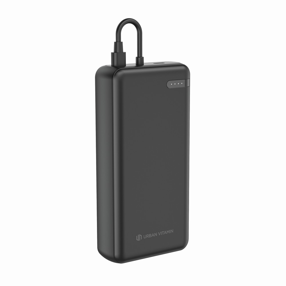 Urban Vitamin Menlo Park RCS rPlastik 20000 20W PD Powerbank in Schwarz