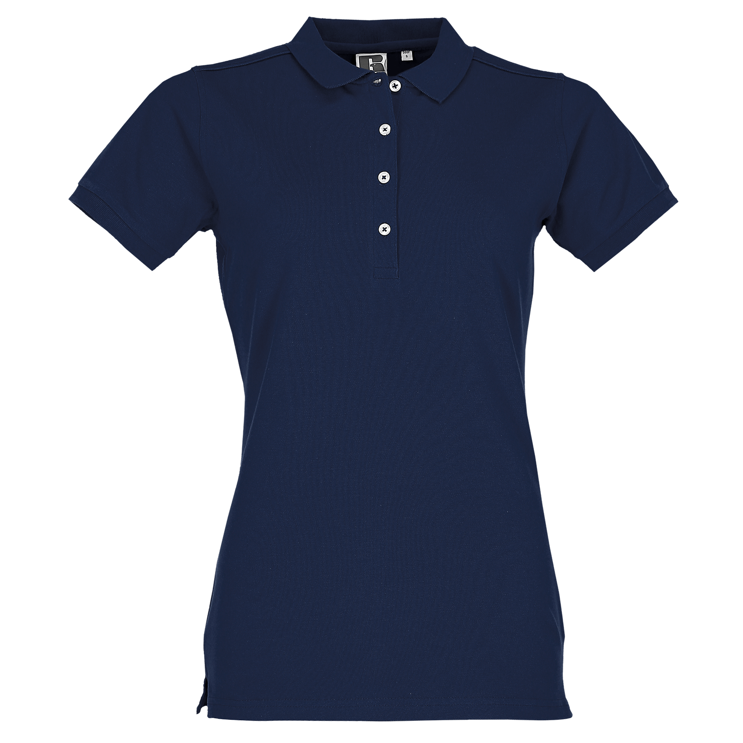 Russell Körperbetontes Damen Stretch-Polo in French Navy