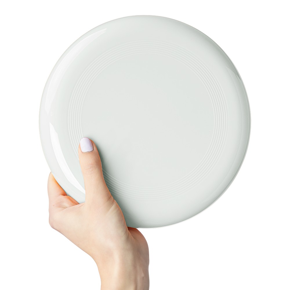Frisbee in Weiß