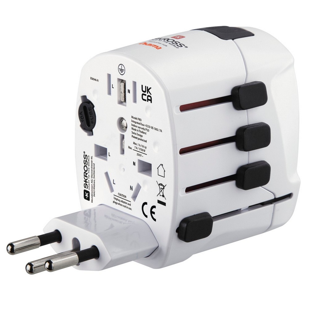 Reiseadapter Skross für Hama Pro in Weiß, Ansicht 8