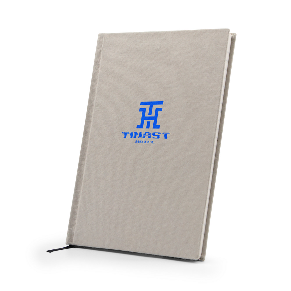 B'RIGHT Notizbuch ca. A5 mit Einband aus recycelter Baumwolle | Tamytrice in Grau