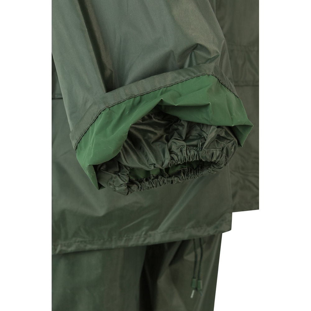 Regenanzug (225g/m²), zweiteilig aus Polyester (100%) mit PVC-Beschichtung | VL Sedna – Grün, Ansicht 4