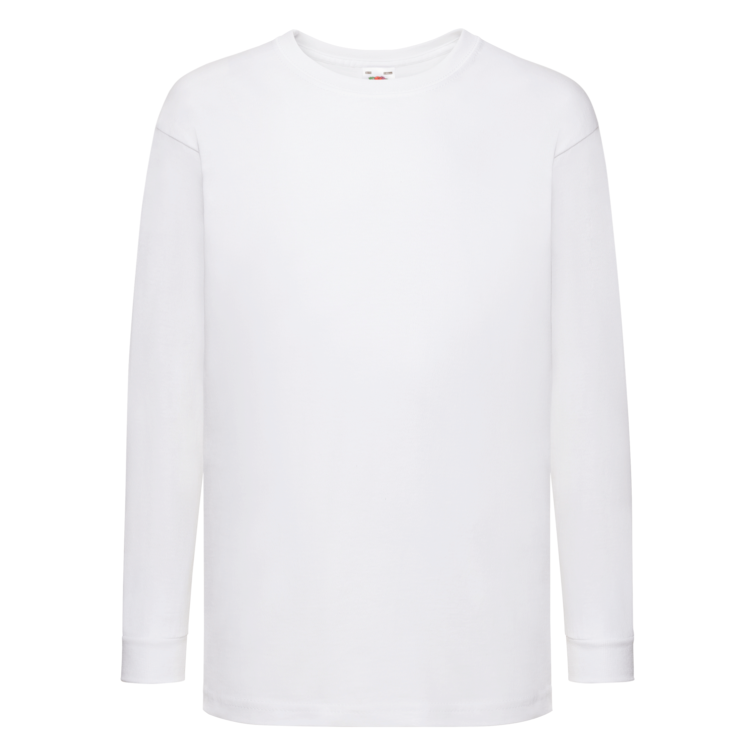Fruit of the Loom Kinder Valueweight Long Sleeve T-Shirt in Weiß