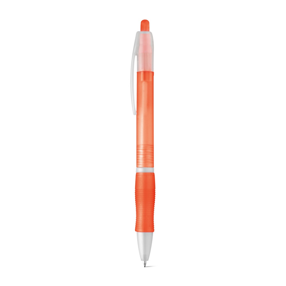 Rutschfester Kugelschreiber aus ABS mit Clip | Slim – Orange