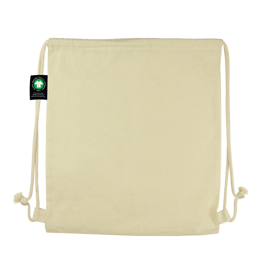 B'RIGHT Beutel mit Kordel aus organischer Baumwolle | Meredith in Beige, Ansicht 7
