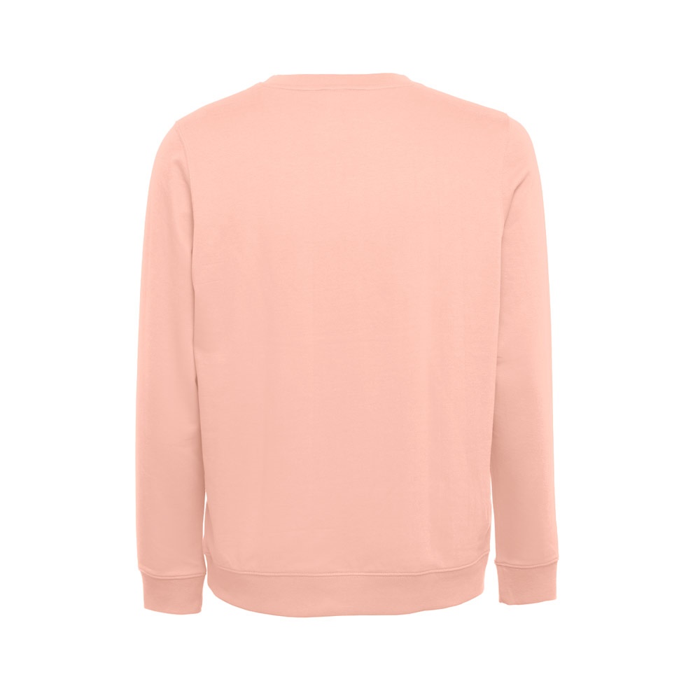 Sweatshirt (unisex) aus italienischem Frottee ohne Knopfleiste | THC Colombo – Lachs, Ansicht 3