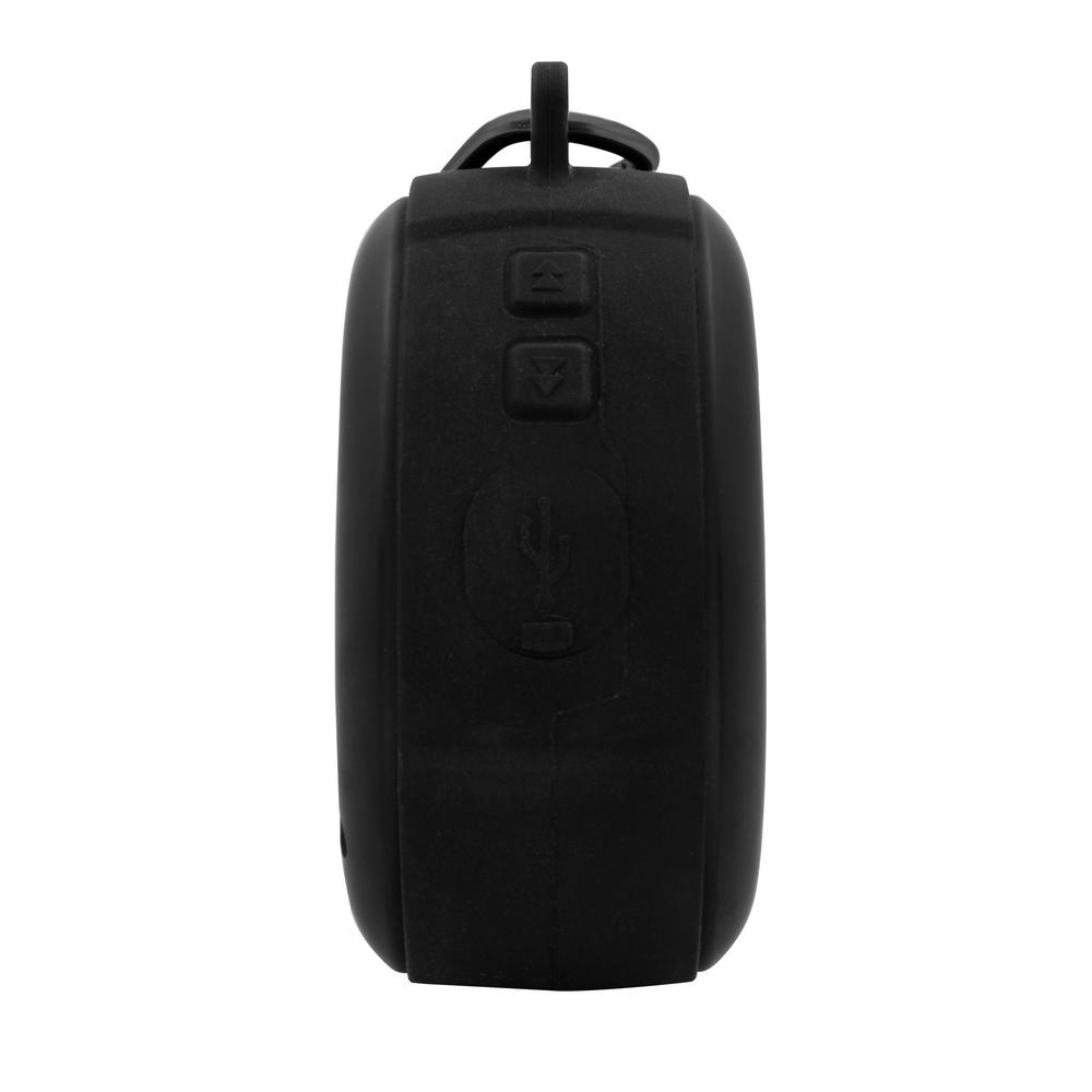 Kabelloser Lautsprecher 5W Air Gifts mit Karabinerhaken | Justice in Schwarz, Ansicht 7