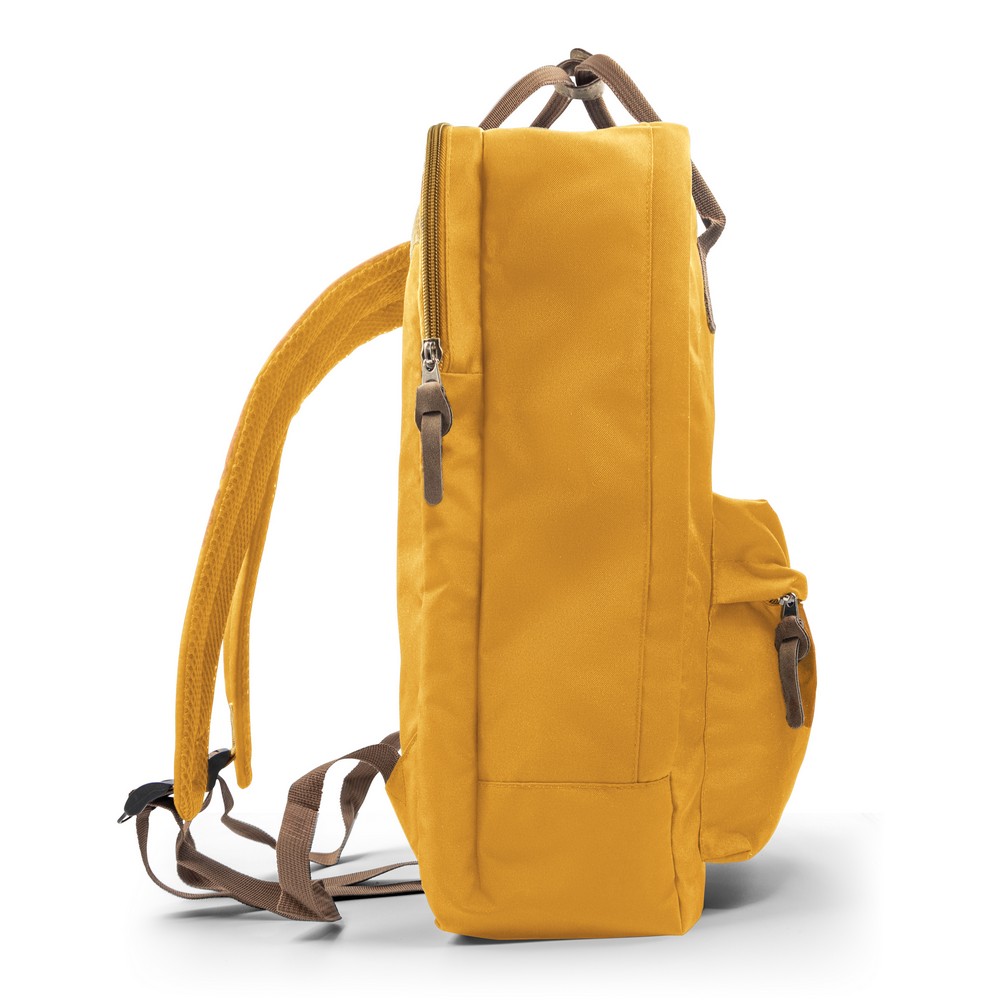 B'RIGHT Laptop-Rucksack 15,6", aus RPET | Finlay in Gelb, Ansicht 7
