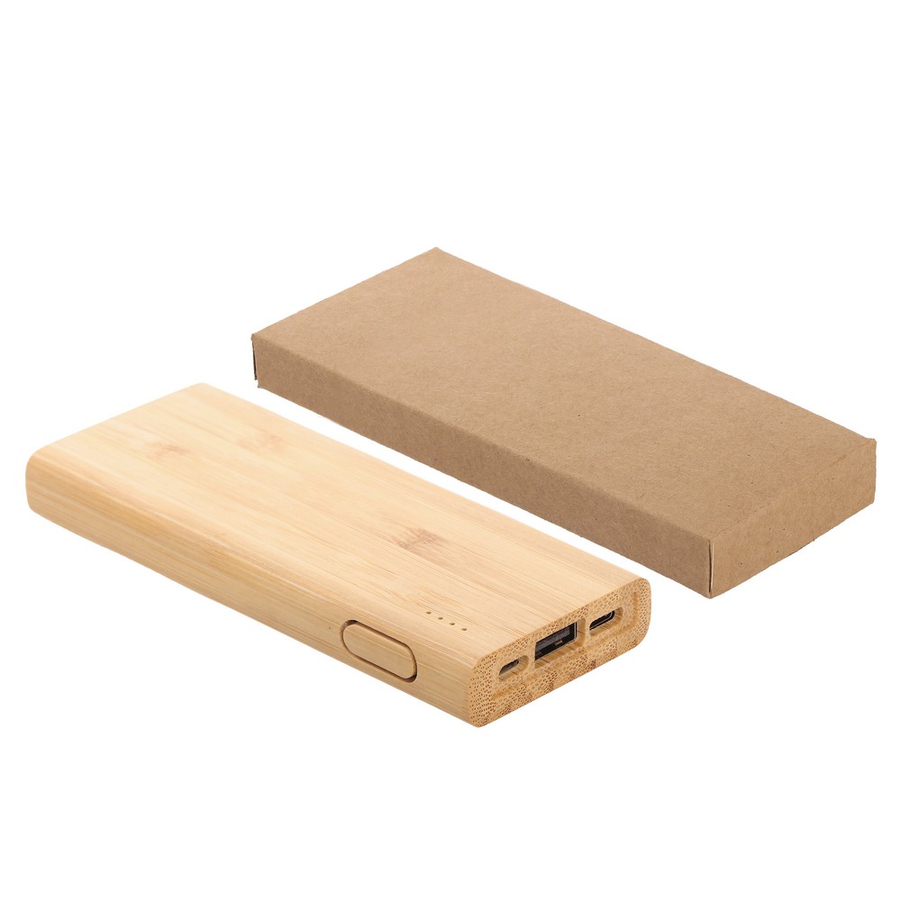 B'RIGHT Bambus-Powerbank 5000 mAh | Posey in Holz, Ansicht 7