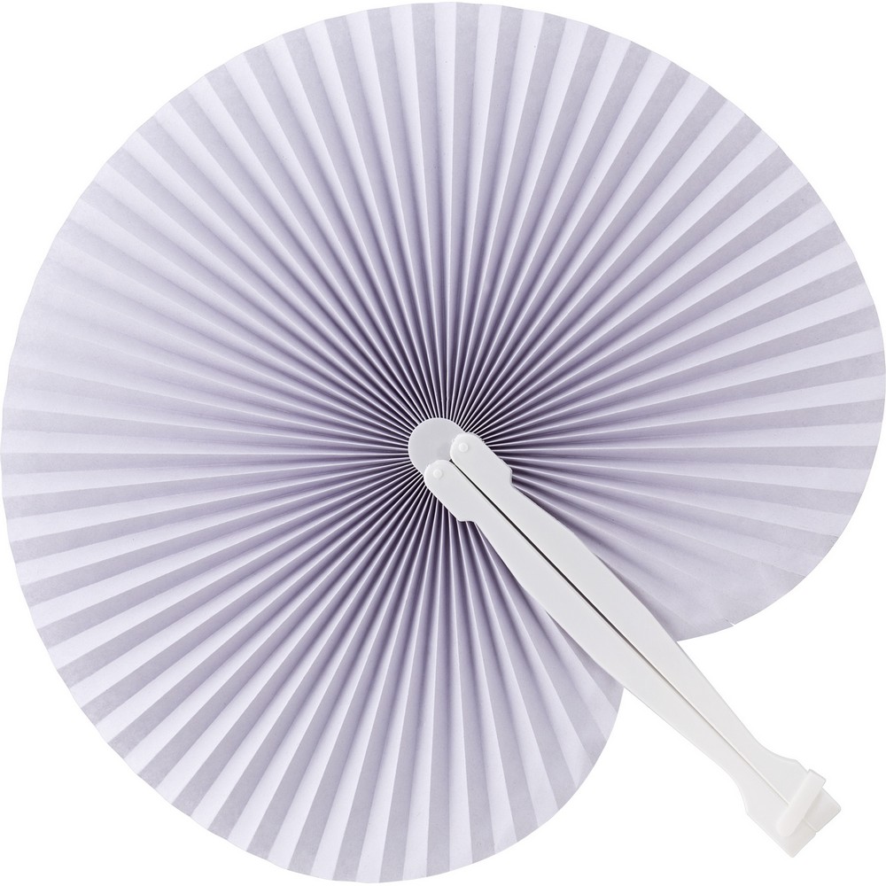 Fächer, Hand-Ventilator in Weiß