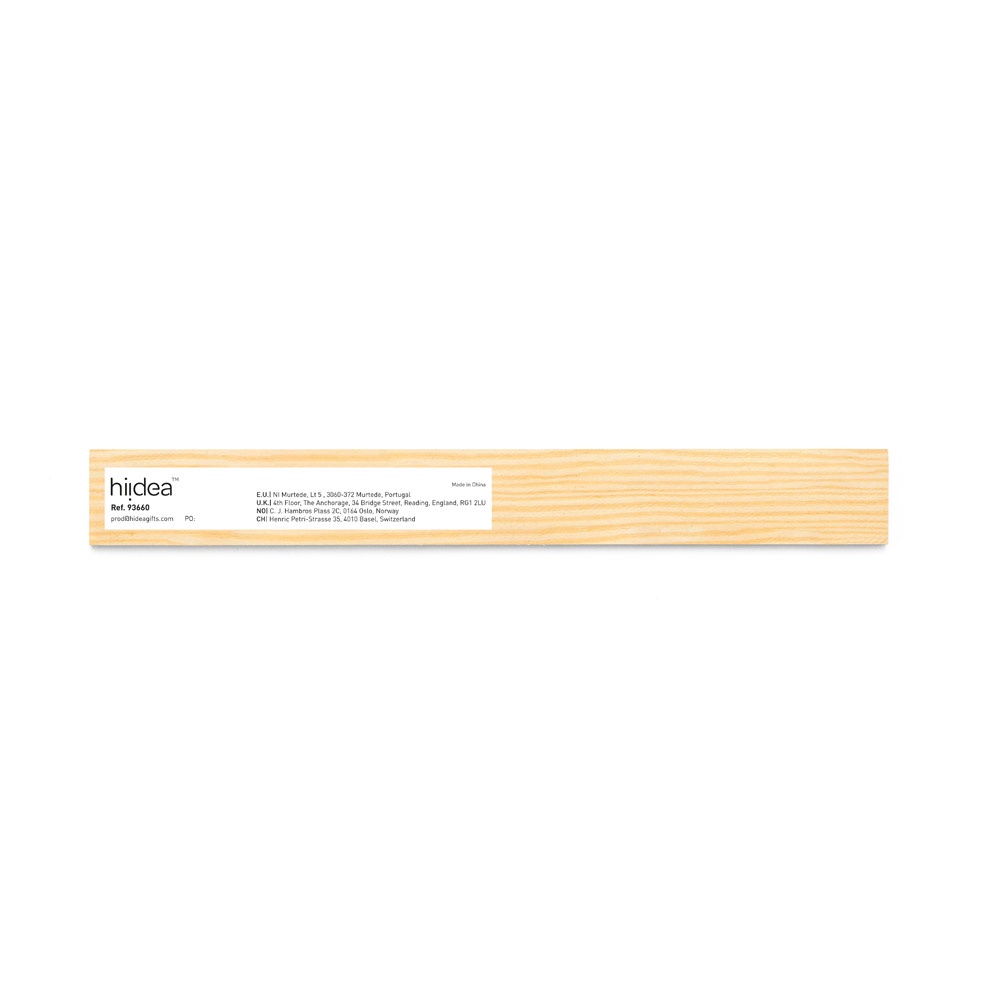 Lineal aus Kiefernholz mit 20 cm Skala | Wesley 20 – Naturhell, Ansicht 2