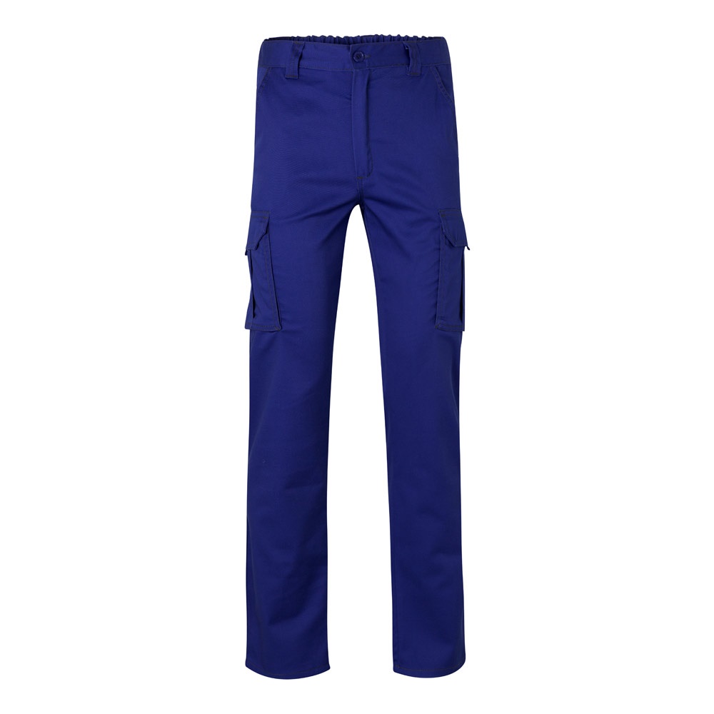 Multi-Pocket-Stretchhose (240 g/m²) aus Baumwolle (46 %), EME (38 %) und Polyester (16 %) | VL Lugh – Königsblau