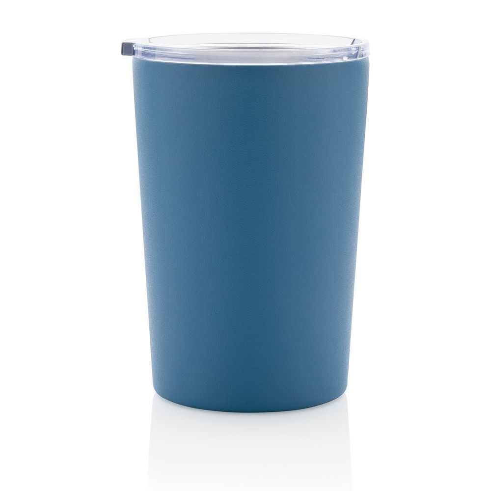 420 ml recycelter Edelstahl-Thermobecher in Blau, Ansicht 4