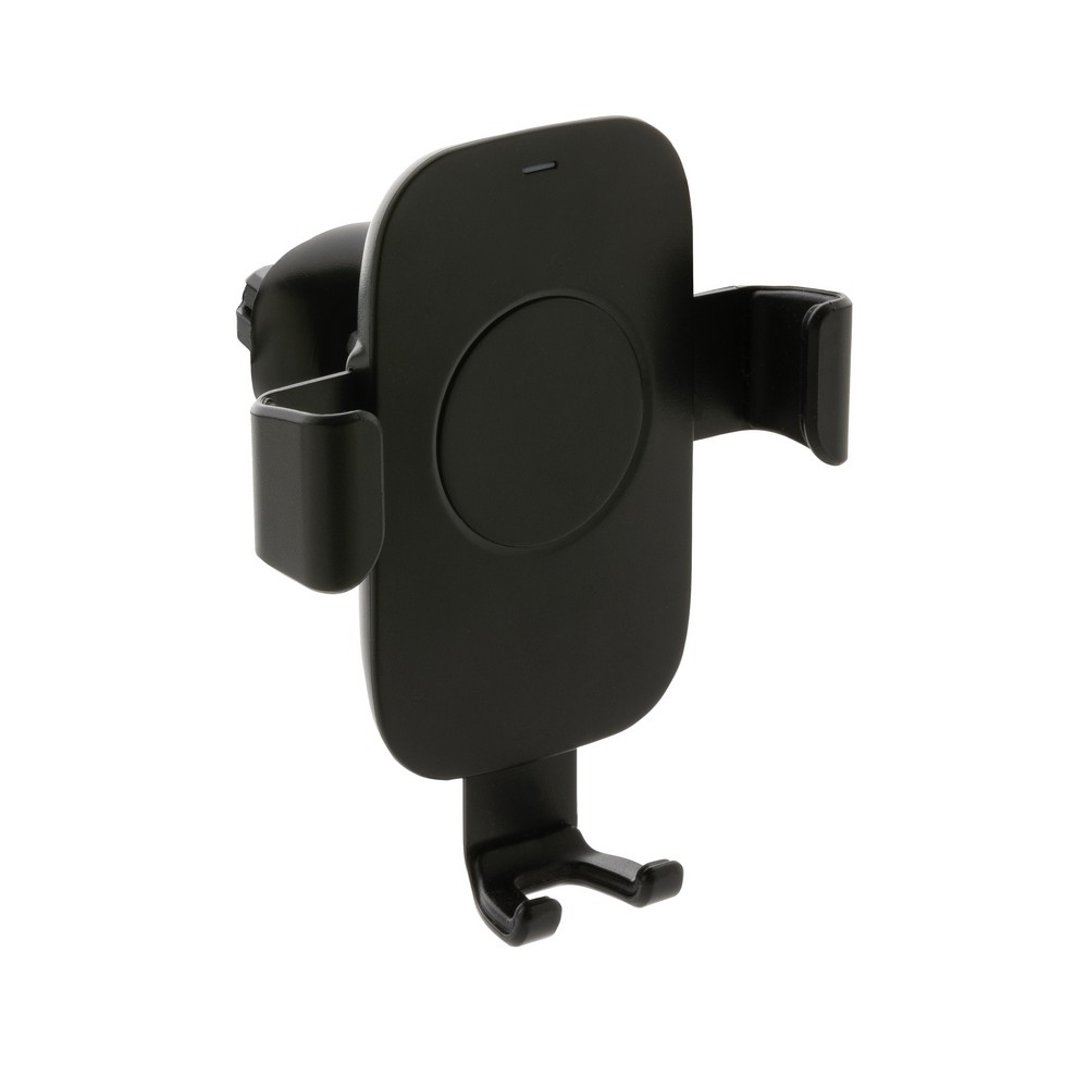 10W Wireless Charging Autohalter aus RCS Plastik in Schwarz