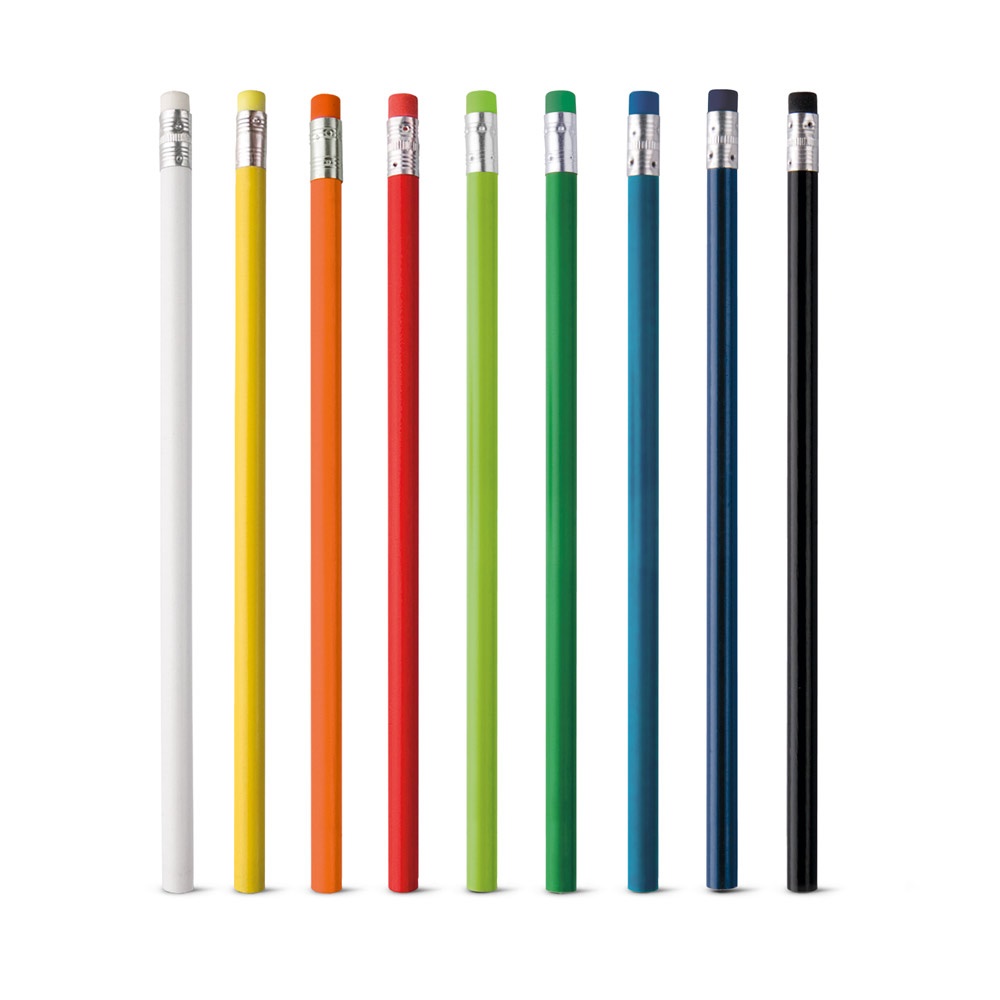 Graphitstift mit Radiergummi und Härtegrad HB | Ateneo – Schwarz, Ansicht 2