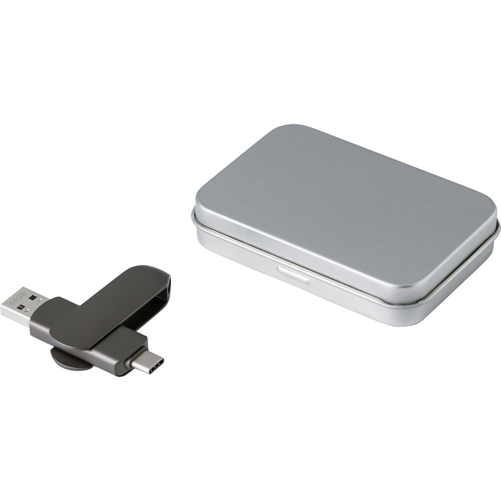 USB-Stick 64 GB in Graphit, Ansicht 4