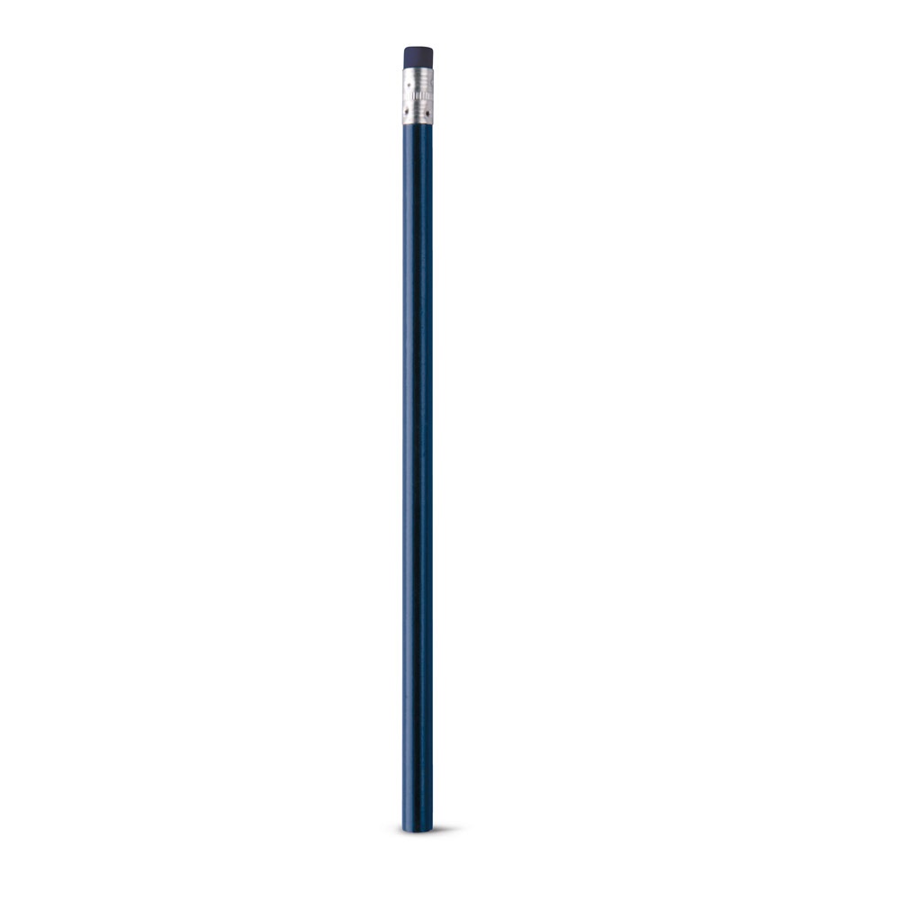 Graphitstift mit Radiergummi und Härtegrad HB | Ateneo – Blau