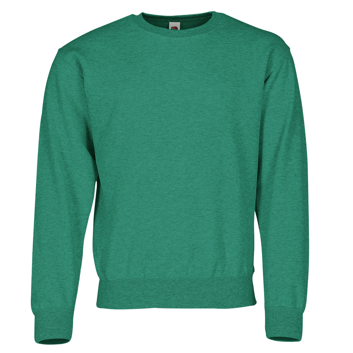 Fruit of the Loom Classic Set-In Sweat in Retro Grün meliert