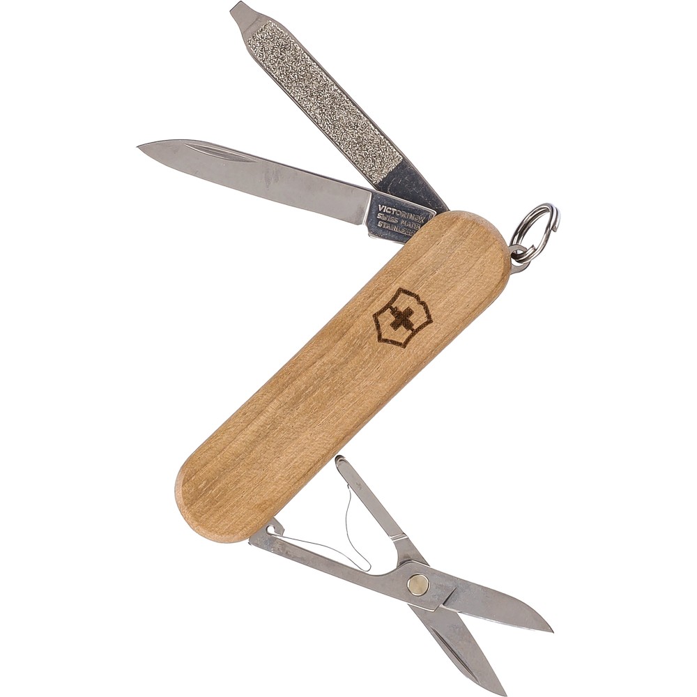 Multifunktionsmesser Victorinox Classic SD Wood in Braun, Ansicht 2