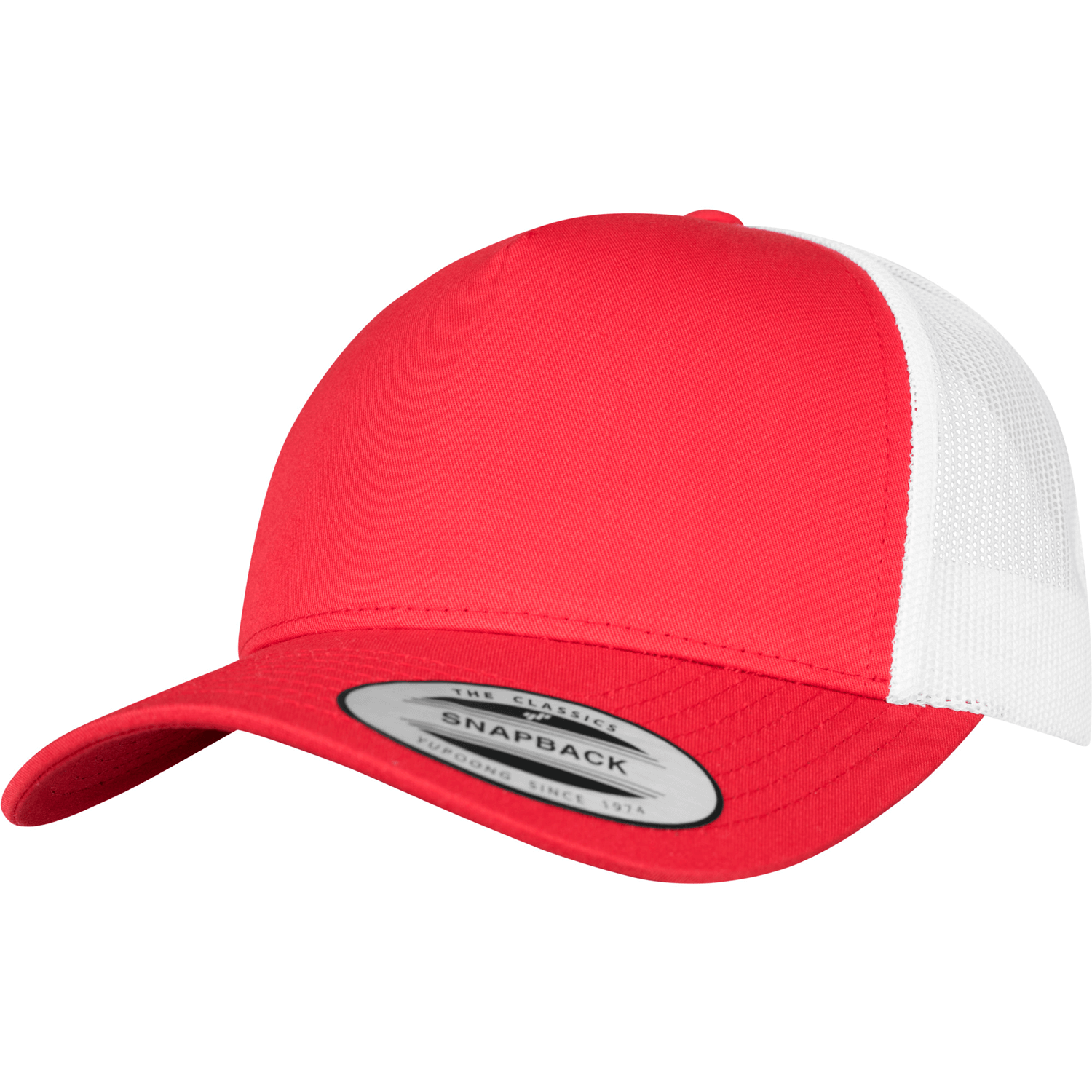 Flexfit 5-Panel Retro Trucker 2-Tone Cap in Rot/Weiß