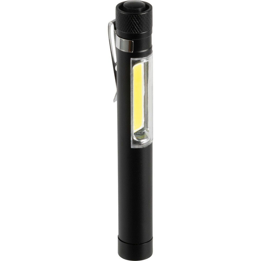 COB Taschenlampe in Schwarz