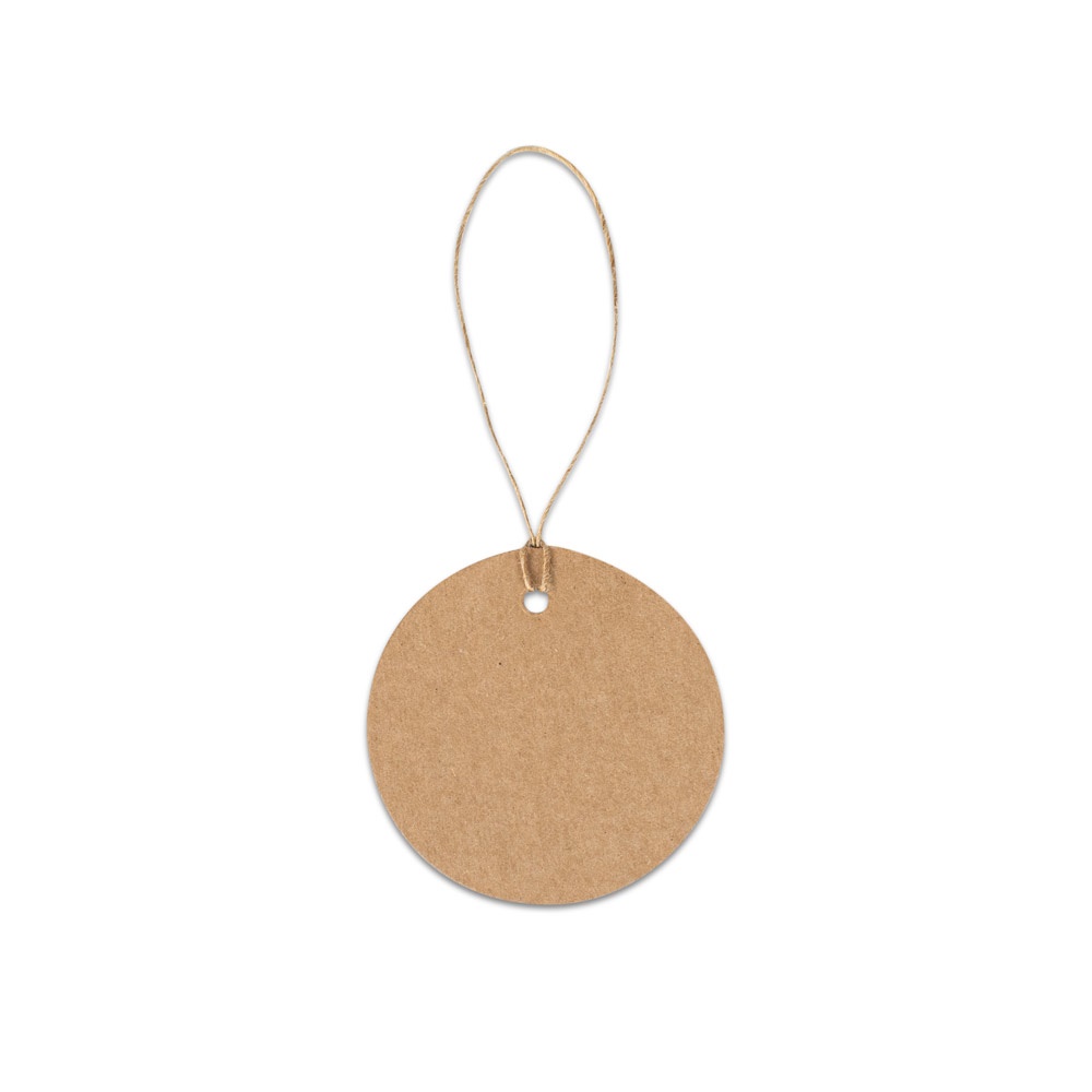 Etikett aus 100 % Recyclingpapier (700 g/m²) in rundem Format | Label Round – Natur