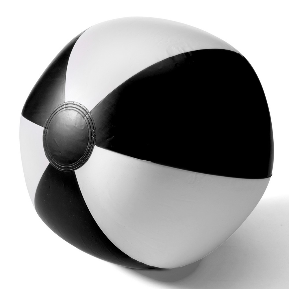 Strandball, aufblasbar in Schwarz