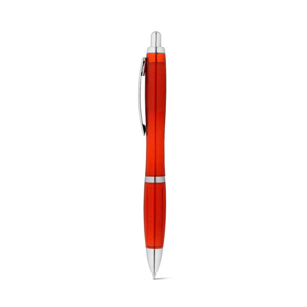 Recyceltes PET (100% rPET)-Kugelschreiber mit Metallclip | Swing Rpet – Rot