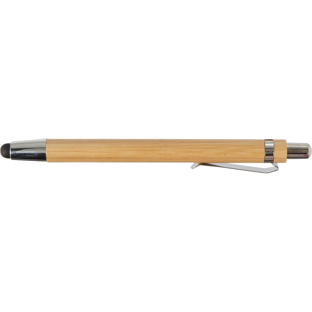 Bambus-Kugelschreiber, Touchscreen-Stift in Braun