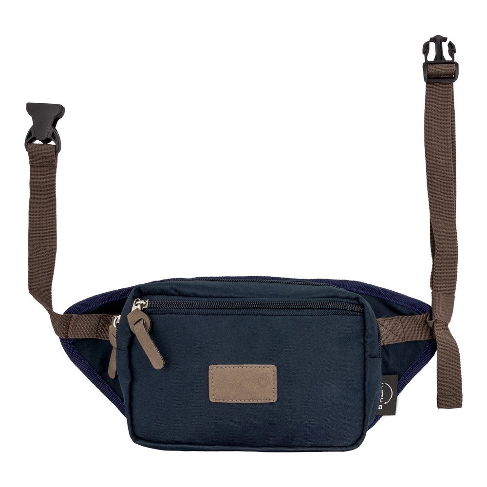 B'RIGHT Gürteltasche aus RPET | Roudeline in Dunkelblau, Ansicht 3