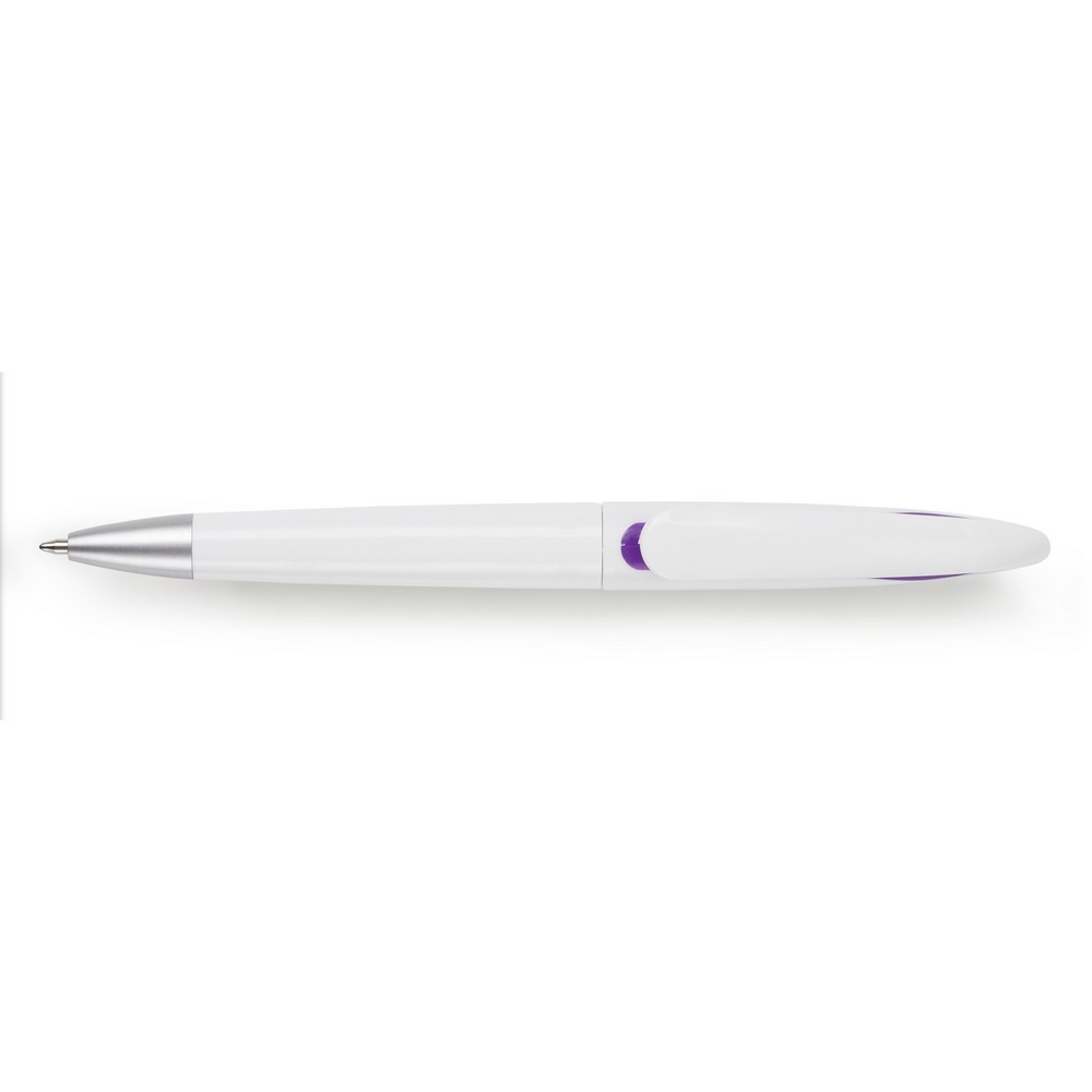 Kugelschreiber mit Drehmechanik in 7 Farben – V1318 in Violett, Ansicht 6