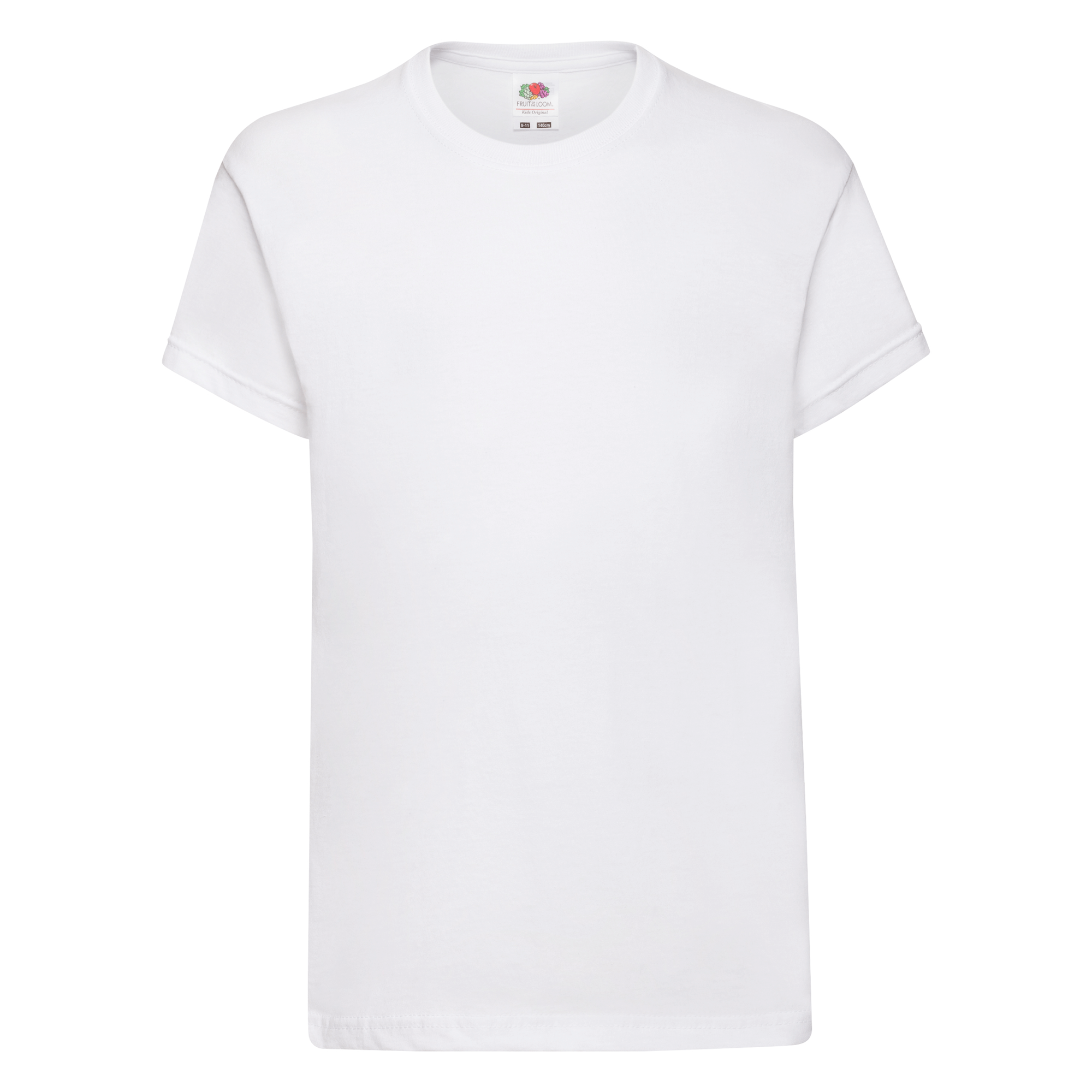Fruit of the Loom Kinder Iconic 195 T in Weiß
