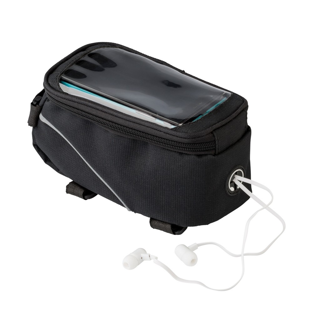 Fahrradtasche in Schwarz, Ansicht 2