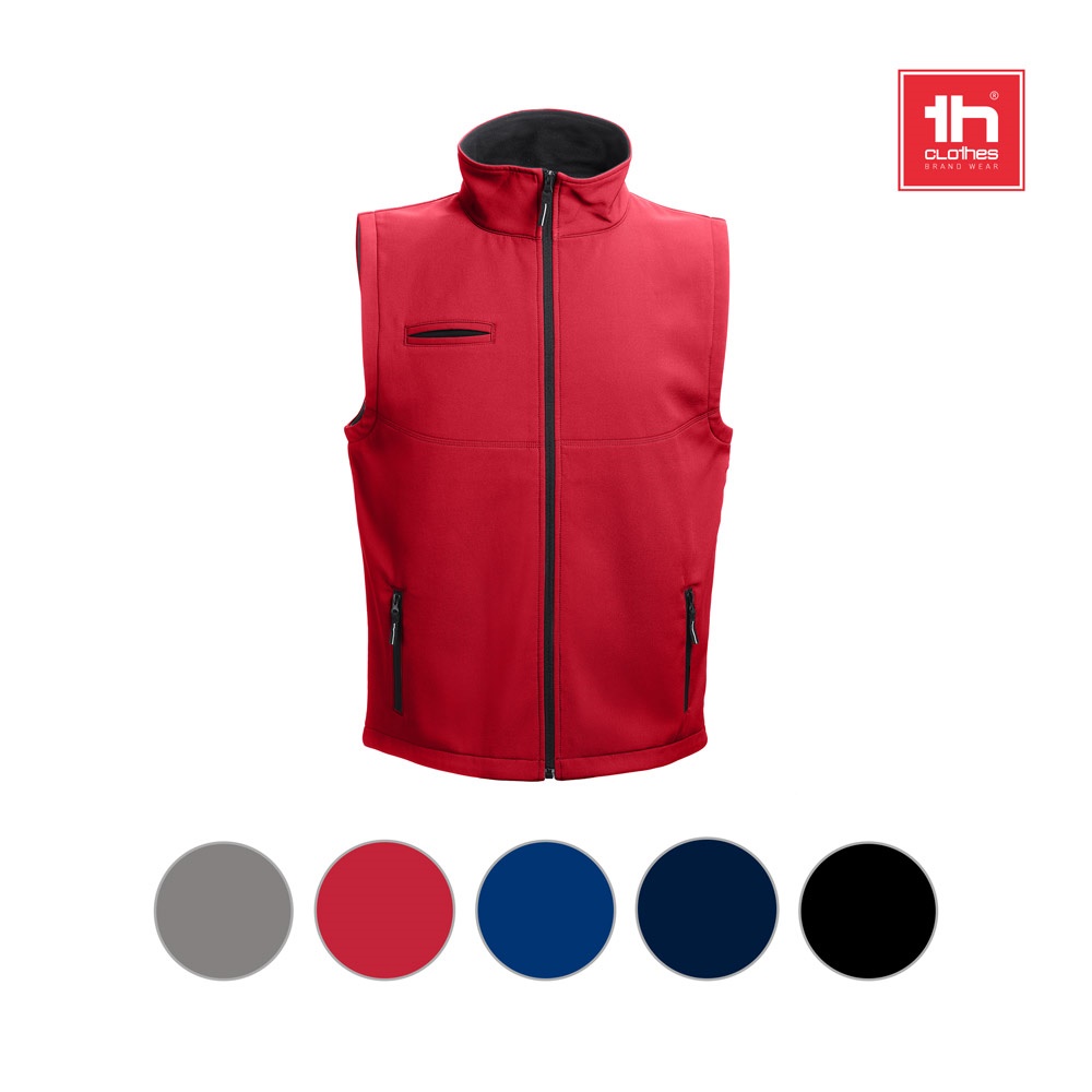Unisex Softshell-Weste | THC Baku – Schwarz, Ansicht 6
