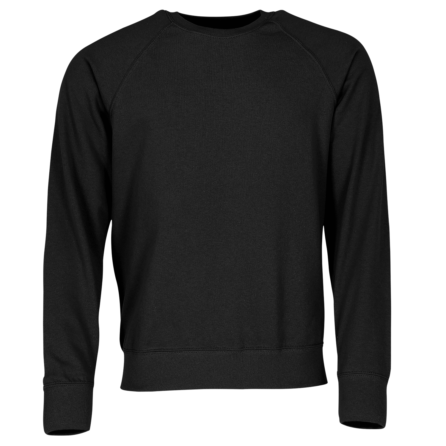 Fruit of the Loom Lightweight Raglan Sweat in Schwarz