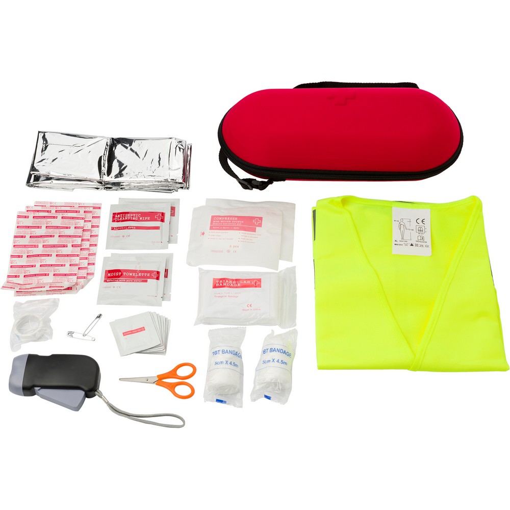 Erste-Hilfe-Set, 40-tlg. in Rot