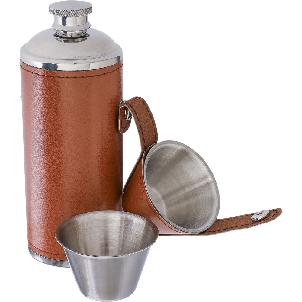 Flachmann 230 ml in Braun, Ansicht 6