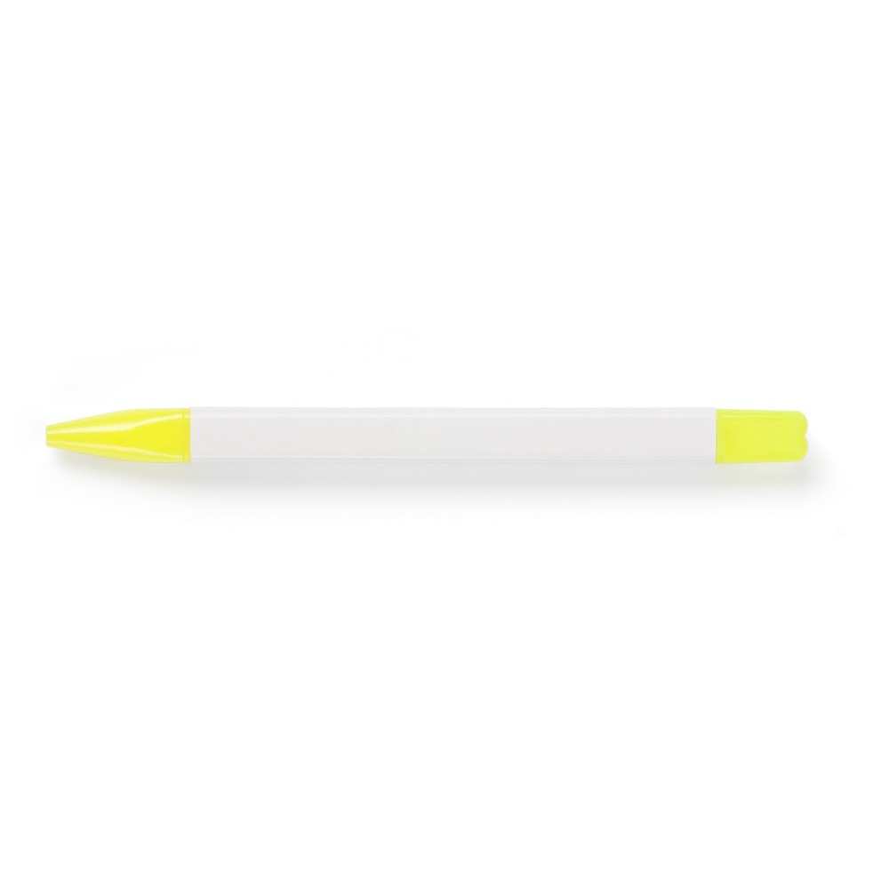 Schreibset, Bleistift, Textmarker und Kugelschreiber in Weiß, Ansicht 2