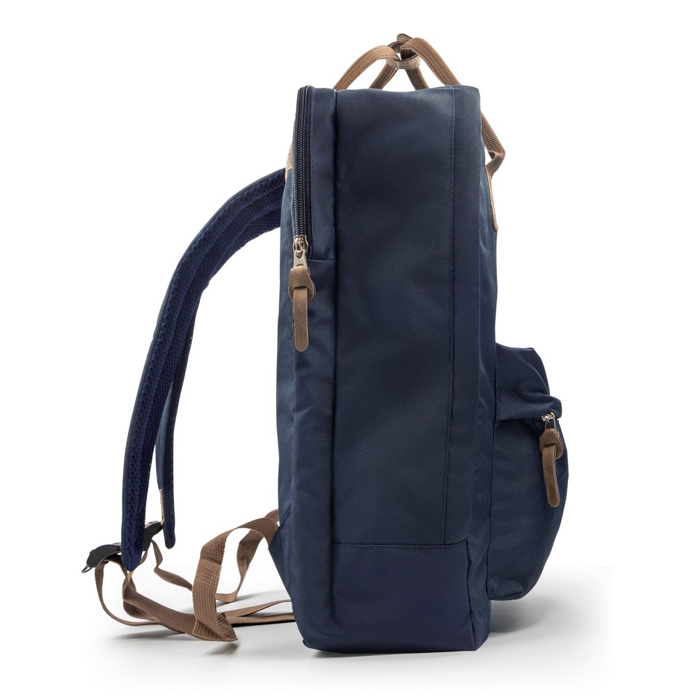 B'RIGHT Laptop-Rucksack 15,6", aus RPET | Finlay in Dunkelblau, Ansicht 7