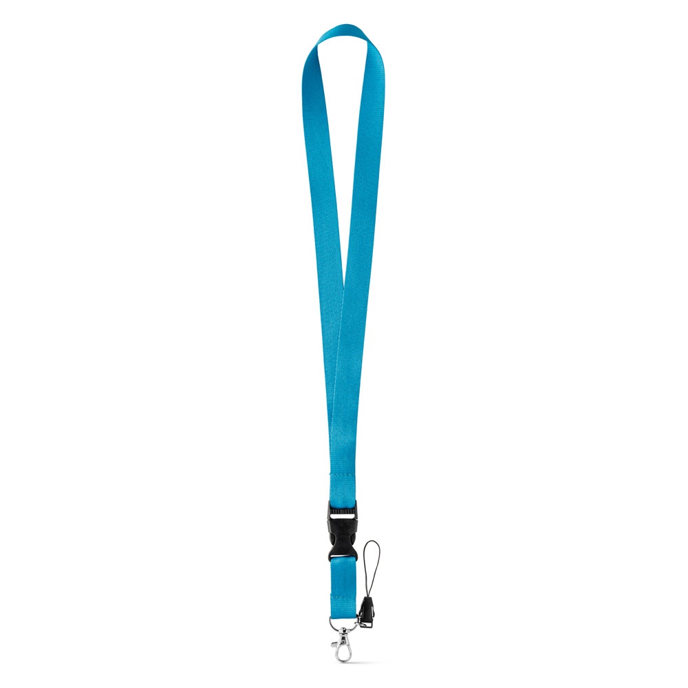 Lanyard aus Polyester | Anquetil – Hellblau, Ansicht 2