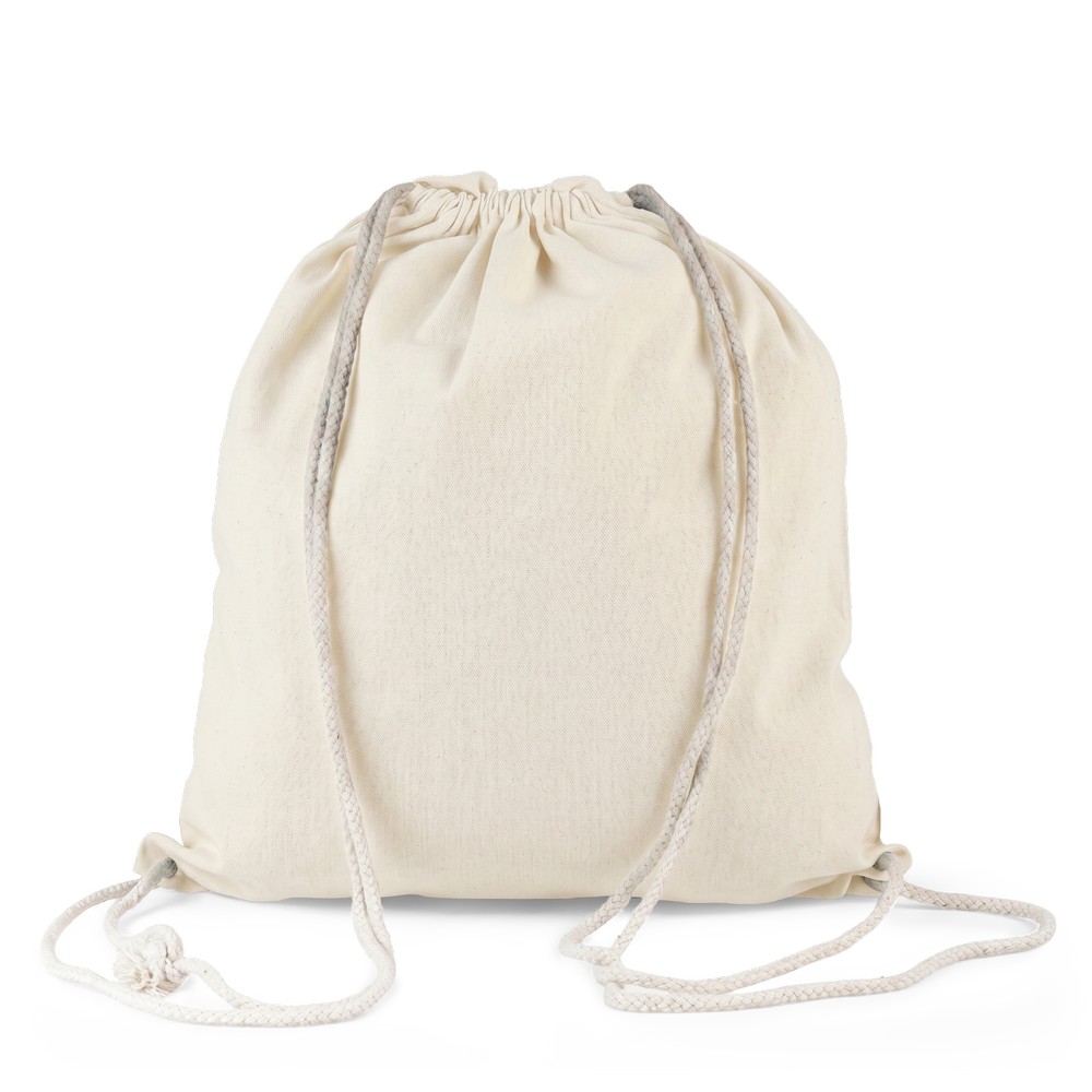 Baumwolltasche 2 in 1, Beutel mit Kordel, Einkaufstasche | Gondulfo in Beige, Ansicht 5