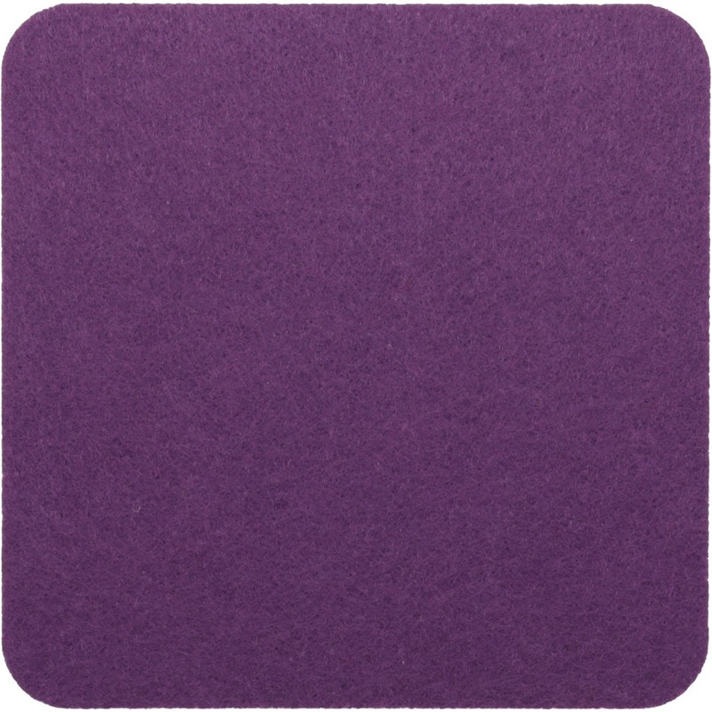 Filzuntersetzer eckig 30 × 30 cm in Lila