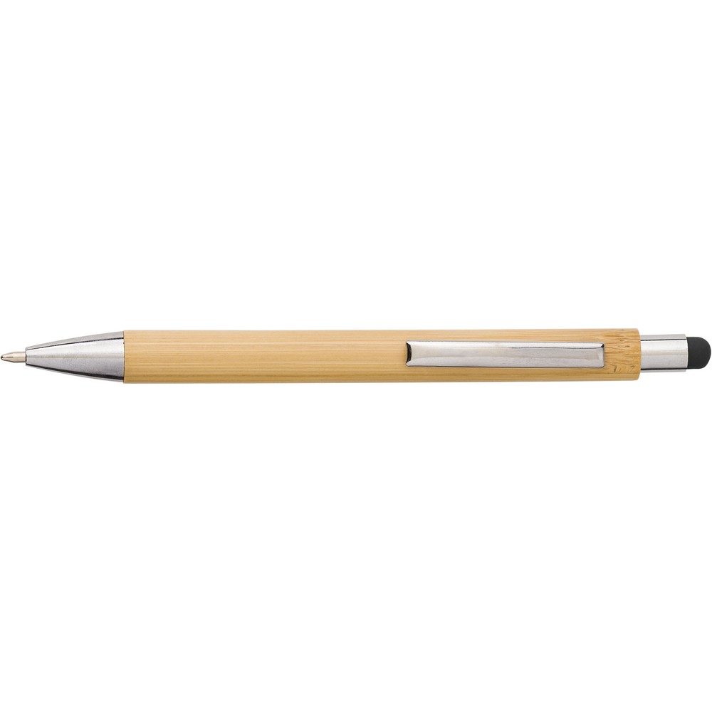 Bambus Kugelschreiber, Touch Pen in Schwarz