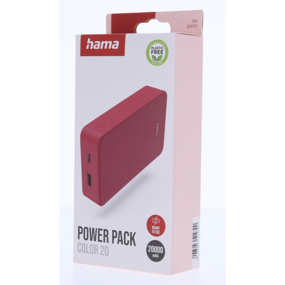 Powerbank 20000 mAh Hama Power Pack in Rot, Ansicht 11