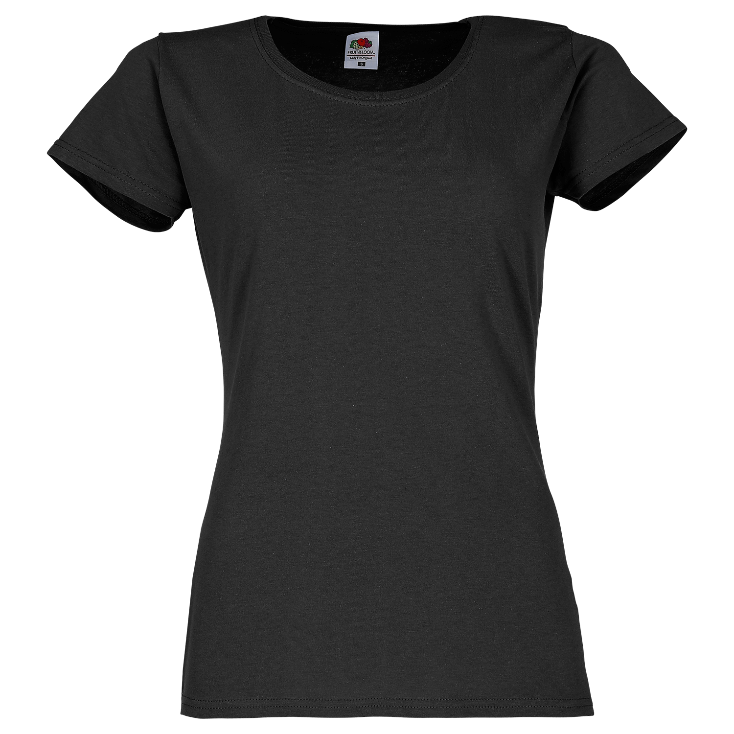 Fruit of the Loom Damen Original T-Shirt in Schwarz