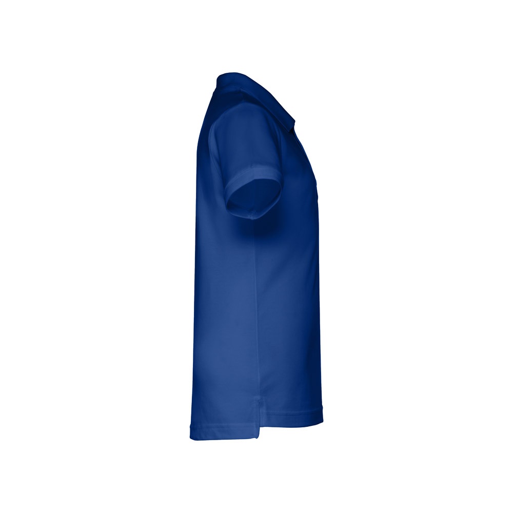 Kurzärmeliges Baumwoll-Poloshirt für Kinder (unisex) | THC Adam Kids – Königsblau, Ansicht 3