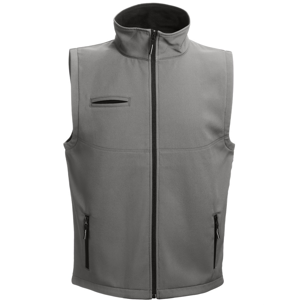 Unisex Softshell-Weste | THC Baku – Grau, Ansicht 2