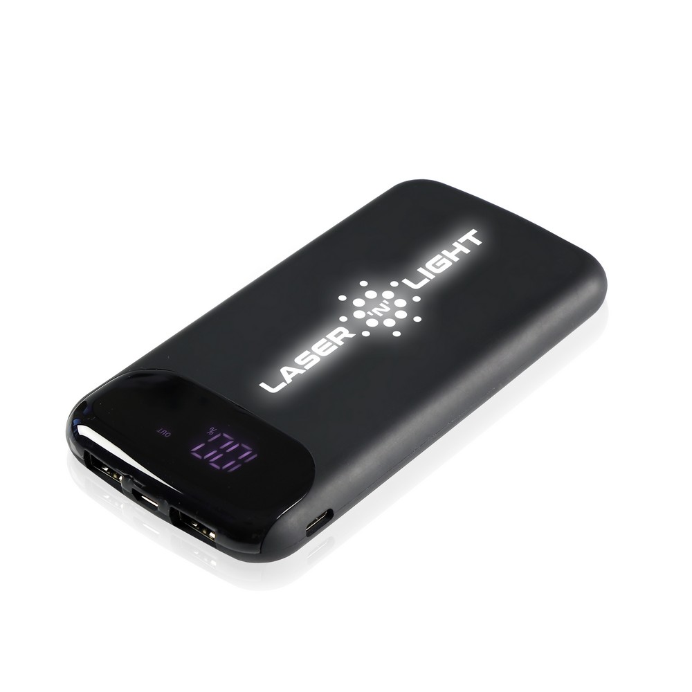 Mauro Conti Powerbank 8000 mAh, Wireless Ladegerät 5W | Eric in Schwarz, Ansicht 10